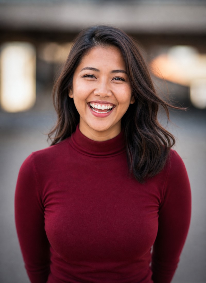 A Romu professional at work, smiling toward the camera